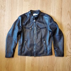 Coach Leather Café Racer Jacket (EU 48)